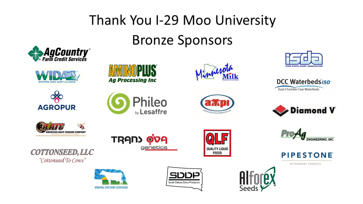 I-29 Moo University 2020 Bronze sponsors