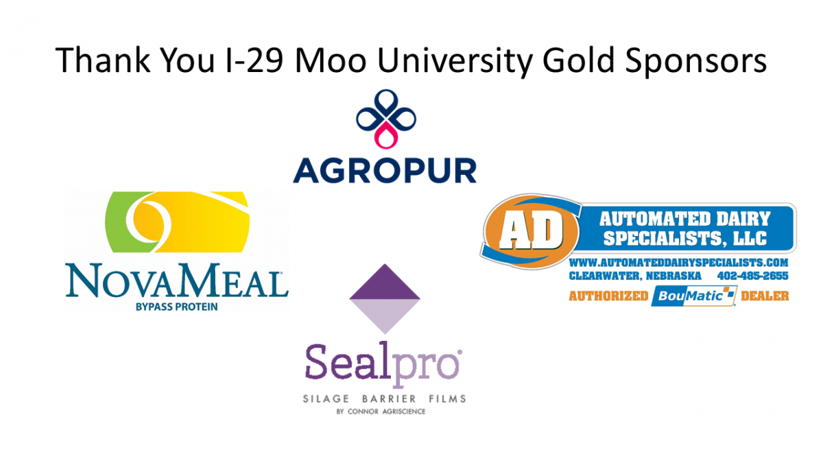I-29 Moo University 2018 Gold sponsors